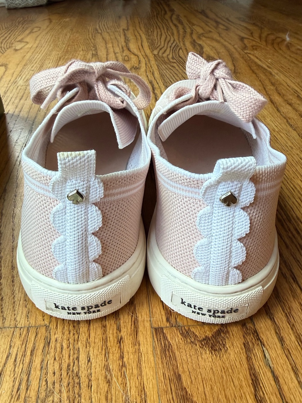 Kate Spade Ainslee Blush Pink Knit Sneakers - Picture 2 of 6